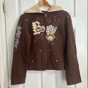 Bobby Jack 5th Anniversary Brown Graphic Hoodie